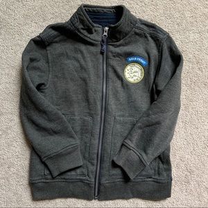 Boys OshGosh zip up sweatshirt gray 5T
